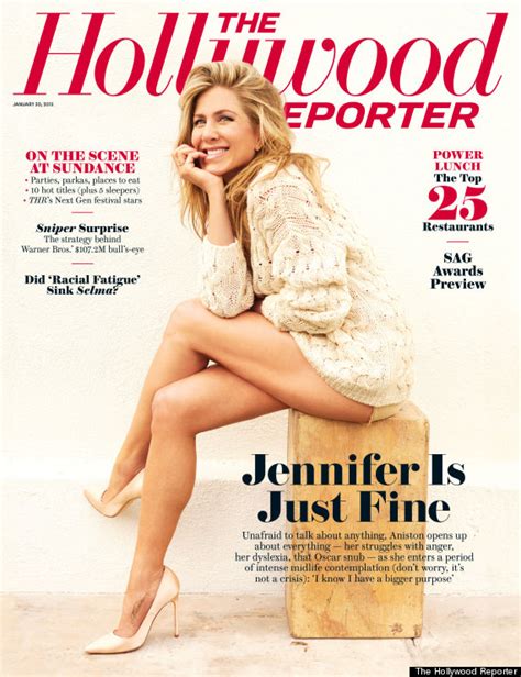 Jennifer Aniston S Legs Grace The Cover Of The Hollywood Reporter Huffpost