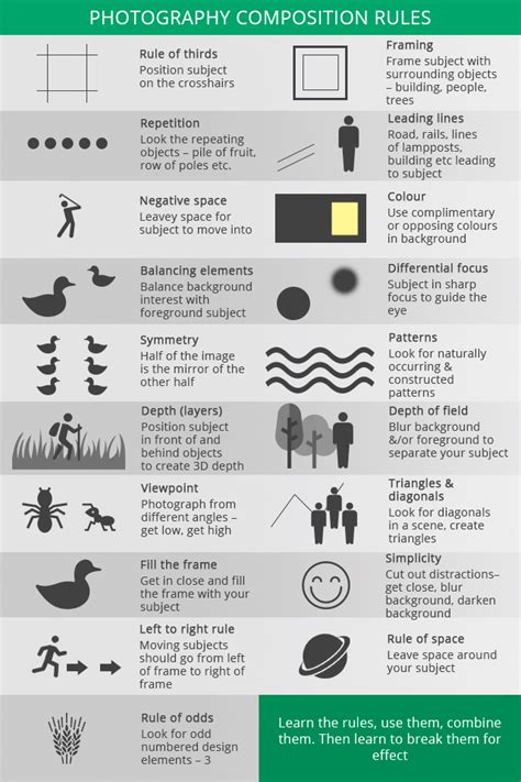 20 Photography Cheat Sheets Composition Photography Photography