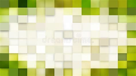 Green And White Square Mosaic Tile Background Stock Illustration