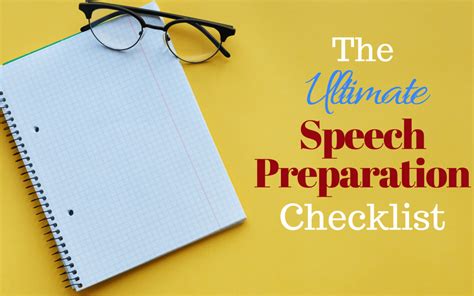 The Ultimate Speech Preparation Checklist For Public