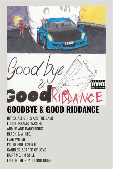 Juice Wrld Goodbye And Good Riddance Rap Album Covers Music Poster