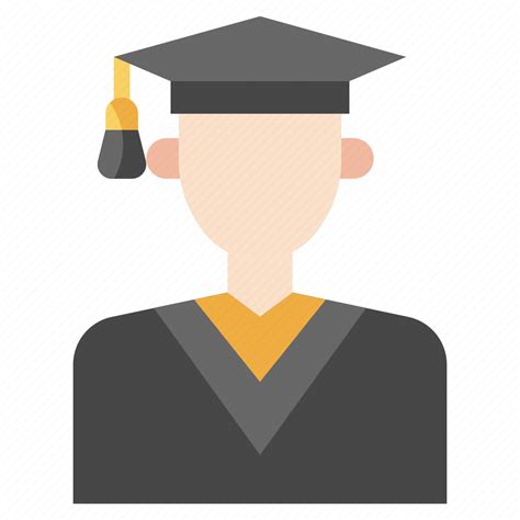 Avatar Boy Education Graduated Graduation Student University Icon