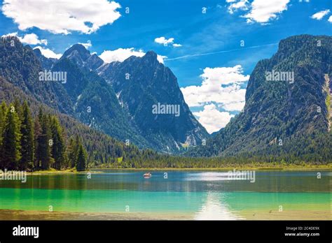 Lago Di Dobbiaco Toblacher Lake Hi Res Stock Photography And Images Alamy