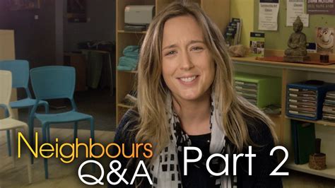 Neighbours Q A Eve Morey Sonya Rebecchi Part Youtube