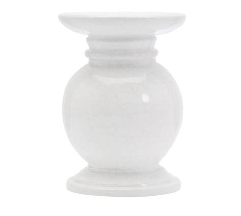 Salton White Ceramic Candle Holders Pottery Barn