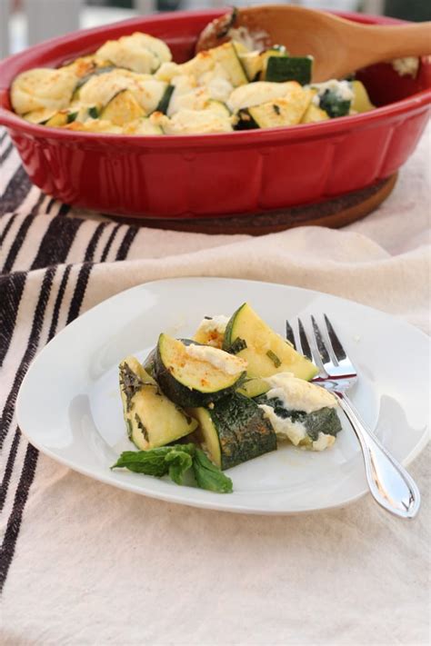 Together ingredients for ricotta filling mixture (recipe found below). Baked Zucchini and Ricotta Casserole - American Heritage ...