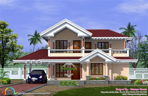2225 Sq Ft 3 Bedroom Typical Kerala Home Plan Kerala Home Design And