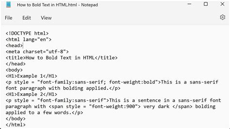 How To Bold Text In Html Instructions Teachucomp Inc