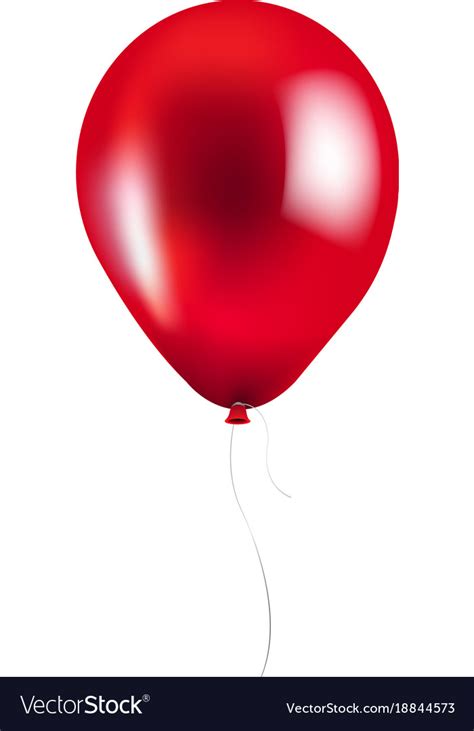 Red Balloon Isolated Royalty Free Vector Image