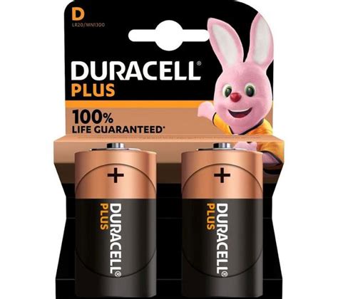 Buy Duracell Plus D Alkaline Batteries Pack Of 2 Currys