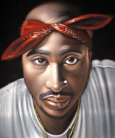 Tupac Shakur 2pac Portrait Original Oil Painting Black Velvet Etsy