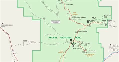Arches Simple Map 1564×2086 Arches National Park Maps