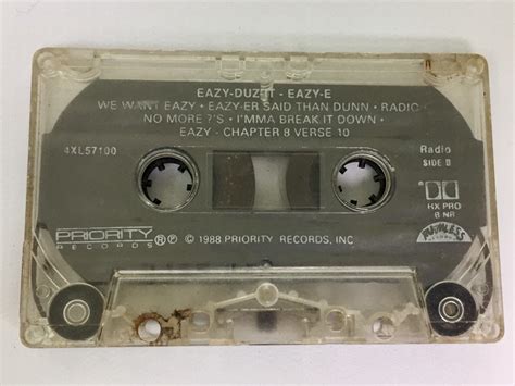 Easy E Eazy Duz It Vintage Cassette Tape 90s Hip Hop Cassette Tape