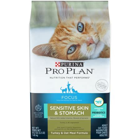 Each cat is different and some find it difficult to digest some of the ingredients found in regular cat food, which is why we've crafted a wide range of sensitive digestion cat food, so your delicate kitty can get the support they need. Purina Pro Plan Probiotics, Sensitive Skin & Stomach ...