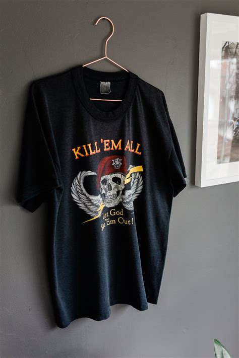 1986 kill em all vintage shirt babecave