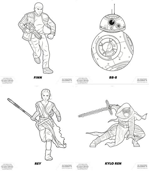 The Force Awakens | Star Wars (Free Coloring Pages!) For Your Little