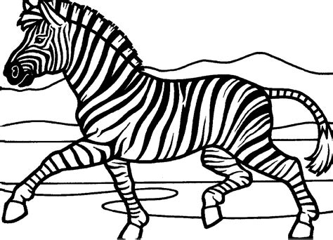 Zebra Coloring Pages | Educative Printable