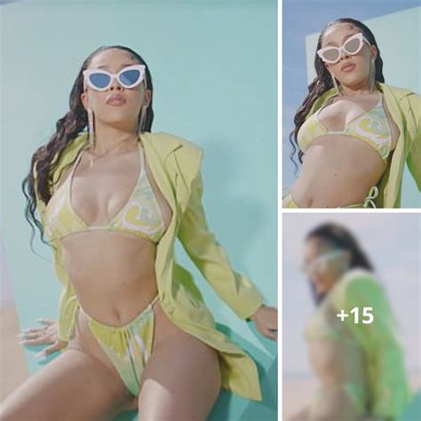 Doja Cat Flaunts Her Jaw Dropping Physique In A Tiny Green Bikini And A Racy Cut Out Dress In