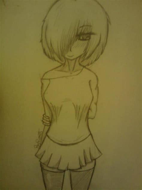 Anime Girl Sketch By Sanderness On Deviantart