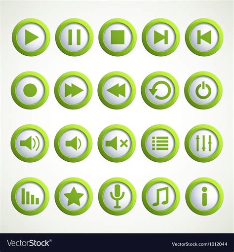 Media Player Icon Royalty Free Vector Image Vectorstock