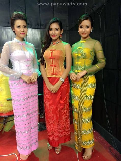 Folkcostumeandembroidery Overview Of The Peoples And Costumes Of Myanmar Part 1 Bamar Mon Wa