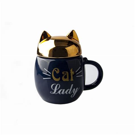 Taza De Cerámica Diseño Gatos Con Caras De Colores Home Plus