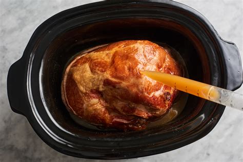 How To Make Thanksgiving Honey Glazed Ham In The Slow Cooker Kitchn