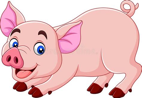 Cute Pig Cartoon Stock Vector Illustration Of Animal 133416371