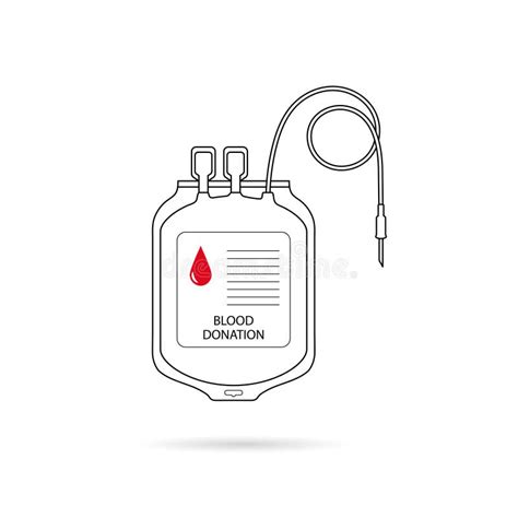 Blood Transfer On Hand Black And White Stock Vector Illustration Of