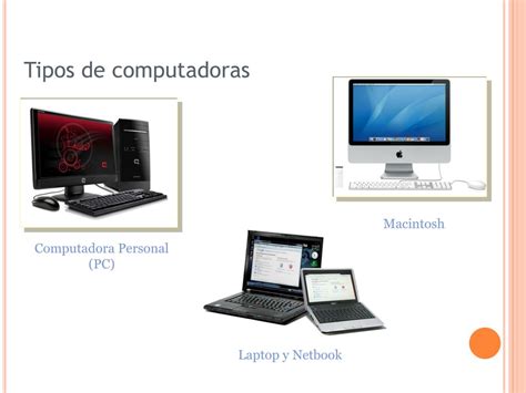 Tipos De Computadoras Tipos De Computadoras Y Sus Caracteristicas