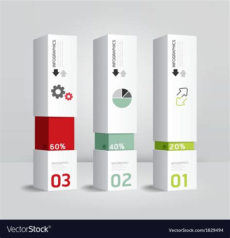 Infographic Template Modern Box Design Minimal Sty