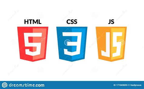 Download HTML5 CSS3 JS Icon Set. Web Development Logo Icon Set Of ...