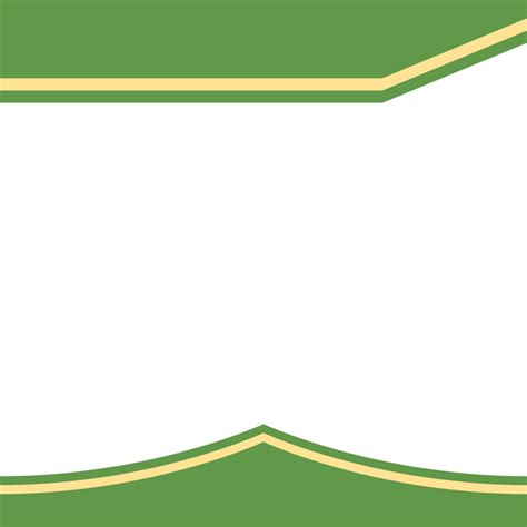 Green And Yellow Frame Basic Shape 11831296 Png
