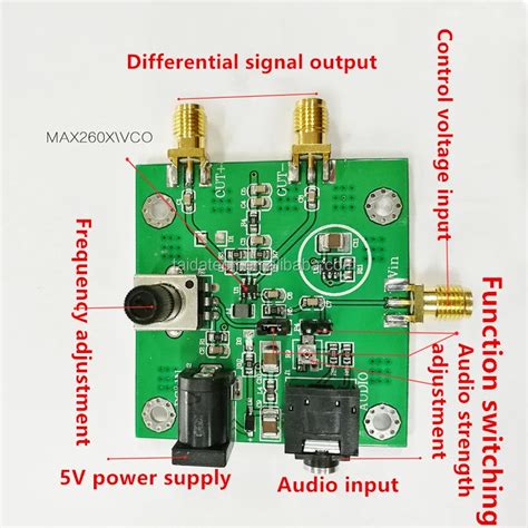 Taidacent Max2606 Vco Rf Transmitter Adjustable Frequency Fm