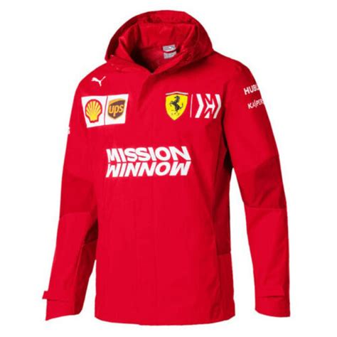 Jacket Scuderia Ferrari F1 Team Mens Coat Mission Winnow Formula One De