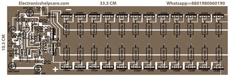 2sc5200 And 2sa1943 Transistor Amplifier Circuit Diagram Electronics