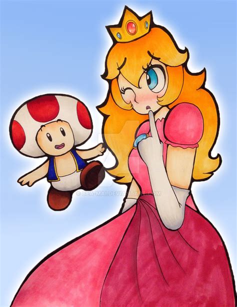 Peach And Toad By Bea Mai On Deviantart