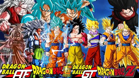 Todas Las Transformaciones De Goku Youtube