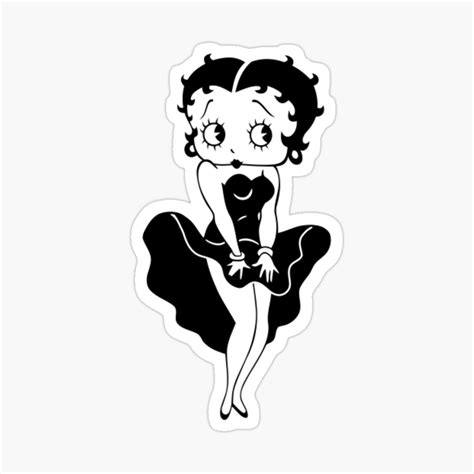 Drawing Black And White Betty Boop Ubicaciondepersonascdmxgobmx