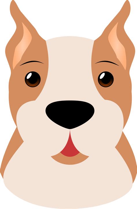 Dog Face Free Vector Clipart Best