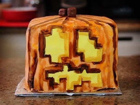 Can stay lit underwater and melts nearby snow. Minecraft Jack-O-Lantern Cake! - Quake n Bake - YouTube
