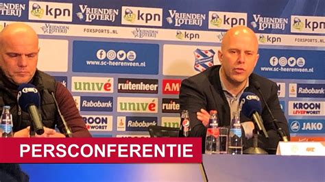 Head to head statistics and prediction, goals, past matches, actual form for eredivisie. Persconferentie | sc Heerenveen - AZ - YouTube