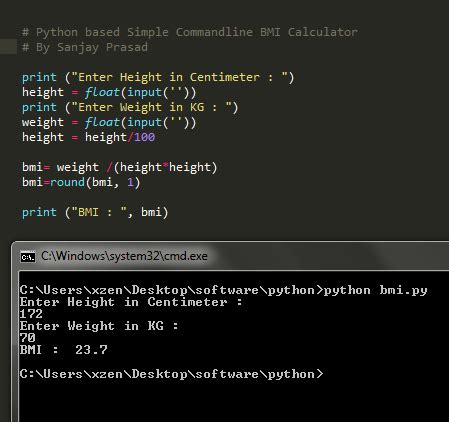 Bmi Calculation In Python Imagesee