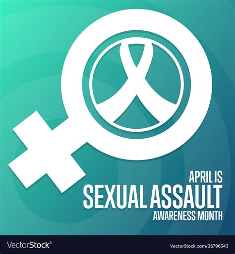 April Is Sexual Assault Awareness Month Holiday Vector Image