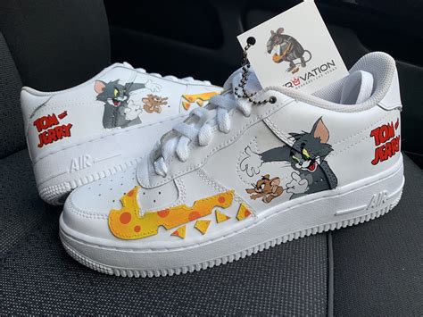 Custom Tom And Jerry Air Force 1 Derivation Customs Custom Sneakers