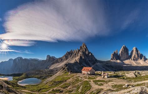 Wallpaper The Sky Mountains Home Italy Italy Lake The Dolomites