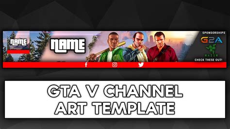 Youtube Channel Artgta Vbanner And Icon Youtube