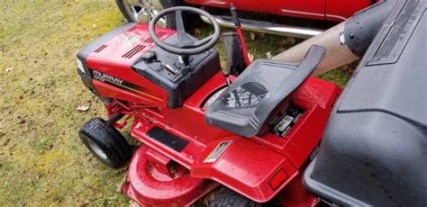 Murray 13 Hp 38 Inch Riding Lawn Mower With Bagger And Snowblower