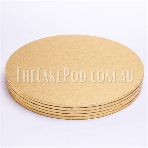 Masonite Round Gold Cake Boards The Cake Pod