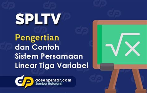 Bentuk umumnya adalah {a1x + b1y + c1z = 0 {a2x demikian pembahasan materi kita kali ini mengenai contoh soal sistem persamaan linear tiga variabel. SPLTV - Pengertian, Soal Cerita, Matriks, Rumus dan Contoh ...